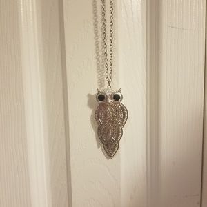 Silver Owl Necklace